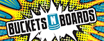 Buckets N Boards: Comedy Percussion Show Logo