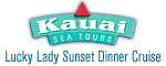 Kauai Sea Tours Na Pali Sightsee Sunset Dinner Cruise Aboard the Lucky Lady Logo