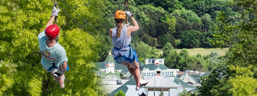 Adventure Park Ziplines in Sevierville, Tennessee