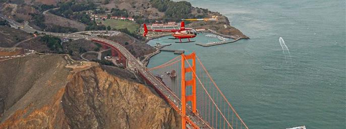 San Francisco Golden Gate Helicopter Tour in Mill Valley, California