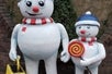 Snow people photo-ops - Gatlinburg Christmas Comedy Tour