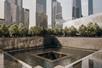 The Waterfall Pit at the 9/11 Memorial on the 9/11 Memorial Tour & Priority Entrance 9/11 Museum Tickets Tour in New York City, New York, USA.