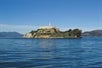 A distant view of the Alcatraz Island.