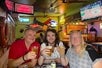 Three crawlers at Suzie Wongs, drink beer
