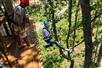Dueling Zipline and True Blue Rappel at Anakeesta Adventure Park in Gatlinburg, Tennessee