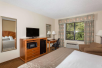 1 King bed, flat-screen TV, microwave, mini-fridge, work desk at Baymont Inn & Suites Asheville/Biltmore, NC. 