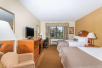 2 Queen beds, flat-screen TV, work desk at Baymont Inn & Suites Asheville/Biltmore, NC. 