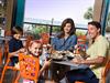 Family dining at the Town Center