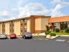 Exterior view and parking lot at Best Western Center Pointe Inn.