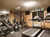 Fitness facility with tread mills and other equipment.