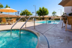 Outdoor pool and hot tub at Best Western Plus West Covina Inn, CA.