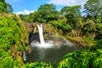 Beautiful Waterfall in Hawaii Forest.