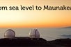Observatories at Mauna Kea Summit at Sunset