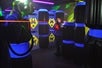 Gather your friends and step inside a black-lit battlefield for a fun laser tag game.