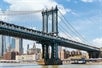 A beautiful view of the Manhattan Bridge from a Circle Line sightseeing cruise in New York City