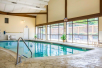 Refreshing indoor pool.