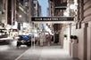 Hotel entrance from the busy New York streets.