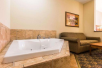Whirlpool tub in some rooms at Comfort Inn & Suites, Valdosta, GA.