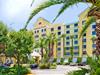 Comfort Suite Main Gate East is a contemporary, interior corridor hotel with lush landscaping and ideal location in the heart of Kissimmee.