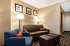 Seating area, sofa bed at Comfort Suites Tampa Airport North, FL.