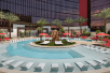 Outdoor pool at Conrad Las Vegas At Resorts World, Las Vegas, NV.