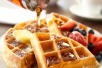 Breakfast waffle available in the breakfast room daily at Country Inn & Suites by Radisson.