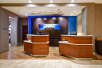 Front desk at Courtyard by Marriott Louisville Airport, KY.