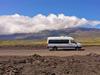 Saddle Road panorama with Mauna Kea in the background.