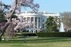 A view from outside the White House in Washington, DC, one of several stops on the Discover DC guided tour