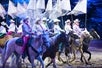 Horses in snow - Christmas at Dolly Parton's Stampede in Pigeon Forge, Tennessee