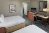 2 Double beds in a guest room at DoubleTree by Hilton Asheville - Biltmore in Asheville, NC 