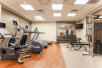 Fitness facility with cardio equipment.