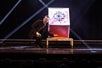 Magician Garry Carson performing the famous flying box magic tricks for the audience of  Escape Reality Magic Show at Notoriety in Las Vegas, NV.