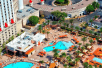 Pool view at Excalibur Hotel & Casino.