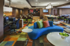 Sitting area, business center and breakfast area at Fairfield Inn by Marriott East Rutherford Meadowlands, NJ.