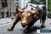 A sculpture of a Charging Bull which is seen in Wall Street New York during How Money Was Made: Wall Street Walking Tour.