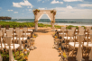 Oceanfront ceremony with a spectacular view.