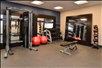 A well-equipped fitness center.