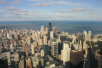 View of the city of Chicago.