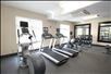 Fitness center including treadmills.