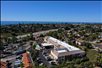 Aerial view of the hotel.