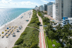 Aerial view of Hilton Cabana Miami Beach, FL. 
