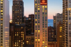 City view at Hilton Chicago/Magnificent Mile Suites, IL.