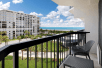 Private balcony with a view at Hilton Garden Inn Cocoa Beach-Oceanfront, FL.