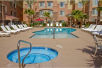 Outdoor pool and hot tub at Hilton Garden Inn Las Vegas Strip South, NV.