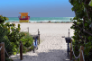 Beach access at Hilton Garden Inn Miami South Beach, FL.