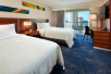 2 Double Beds at Hilton Garden Inn Waikiki Beach.