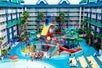 Lagoon pool and waterpark at Holiday Inn Resort Orlando Suites Waterpark.