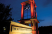 The University of Texas at Arlington at night.
