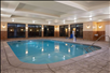 Refreshing indoor pool with pool lift.